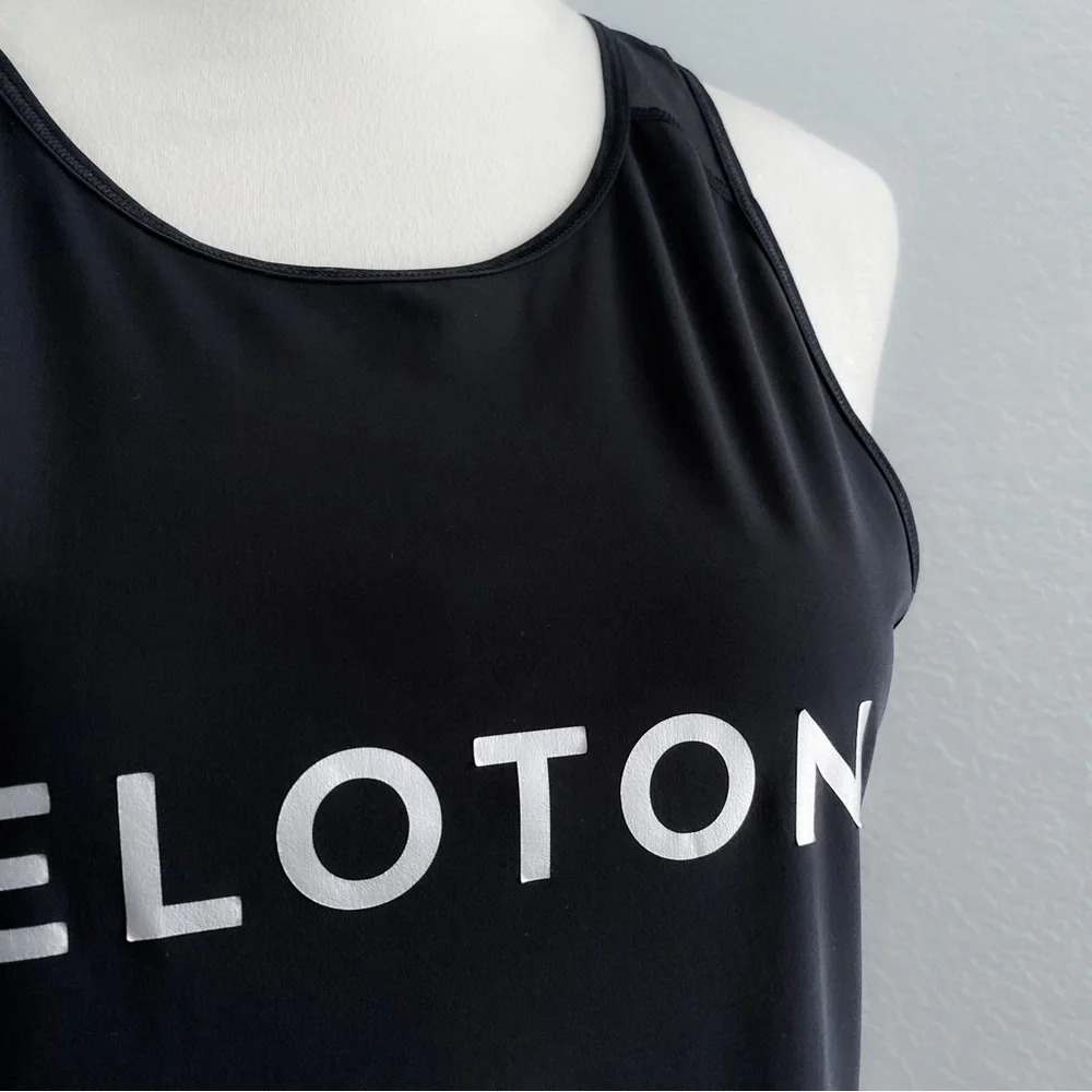 Lululemon Peloton Sculpt Tank Top Black Mesh Sleeveless - Picture 4 of 9